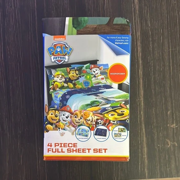 Nickelodeon Paw Patrol Colorful 4-Piece Sheet Set - Picture 3 of 5